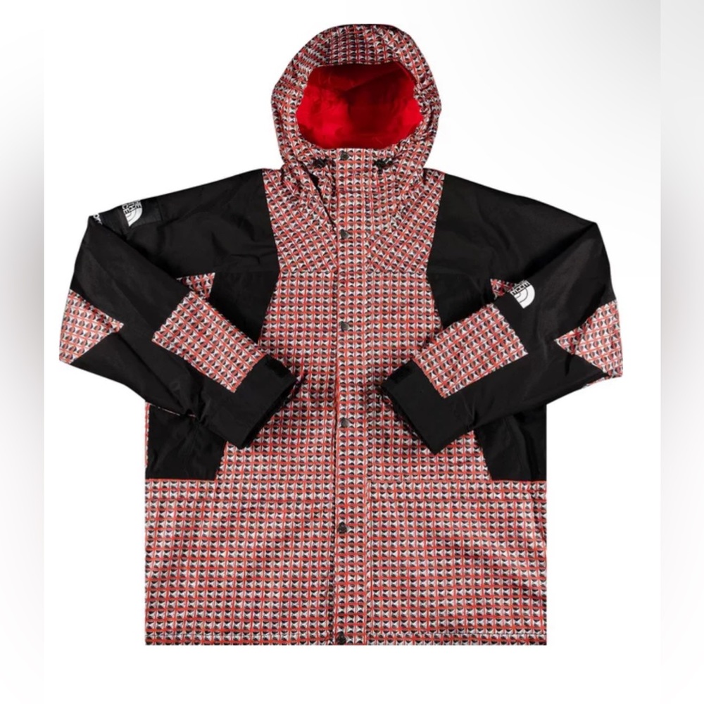 North Face x Supreme Face Studded Mountain Light Jacket ‘Red’.